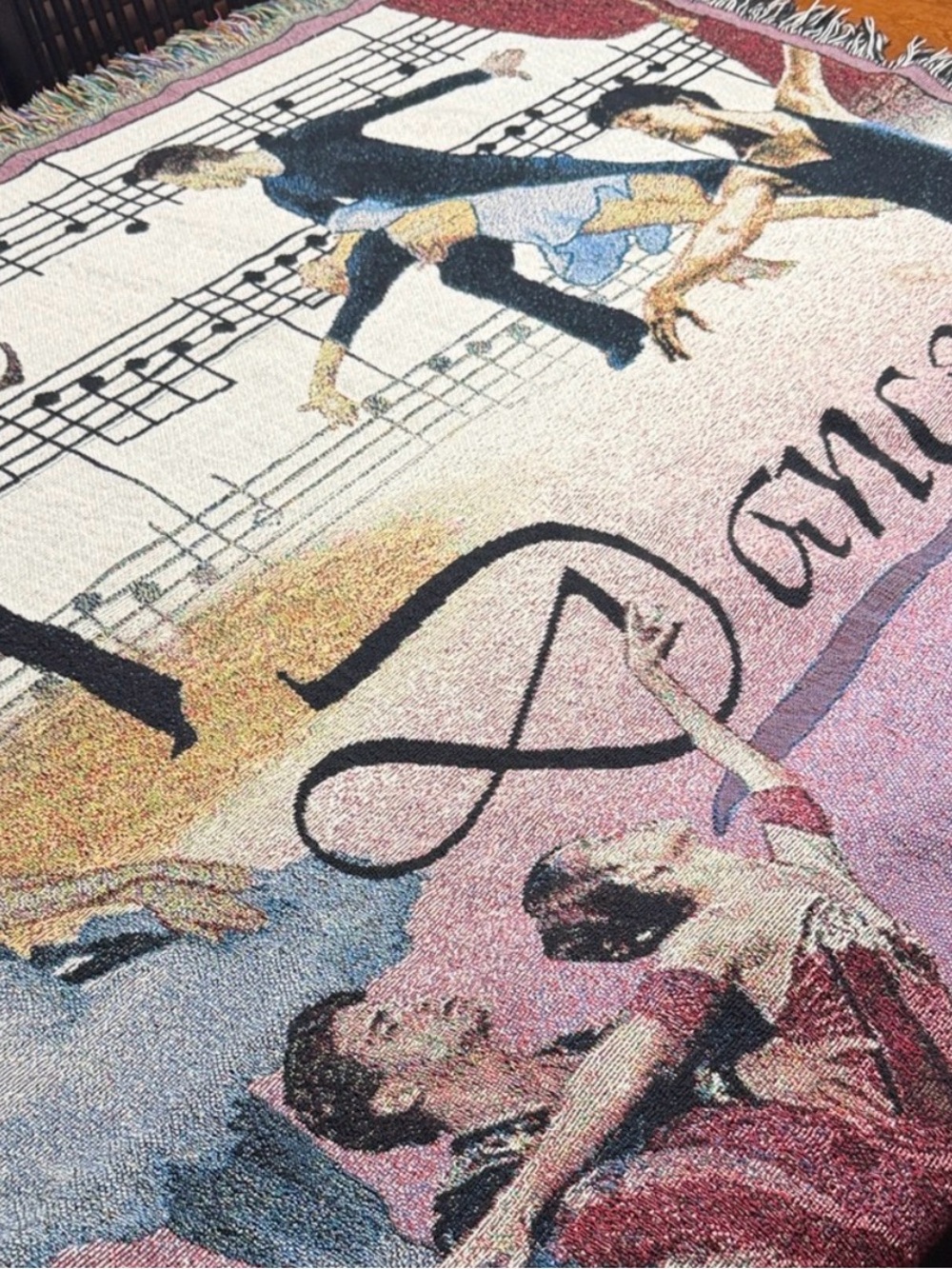Dance Theme Mill Street Tapestry Woven Throw Blanket 50x60